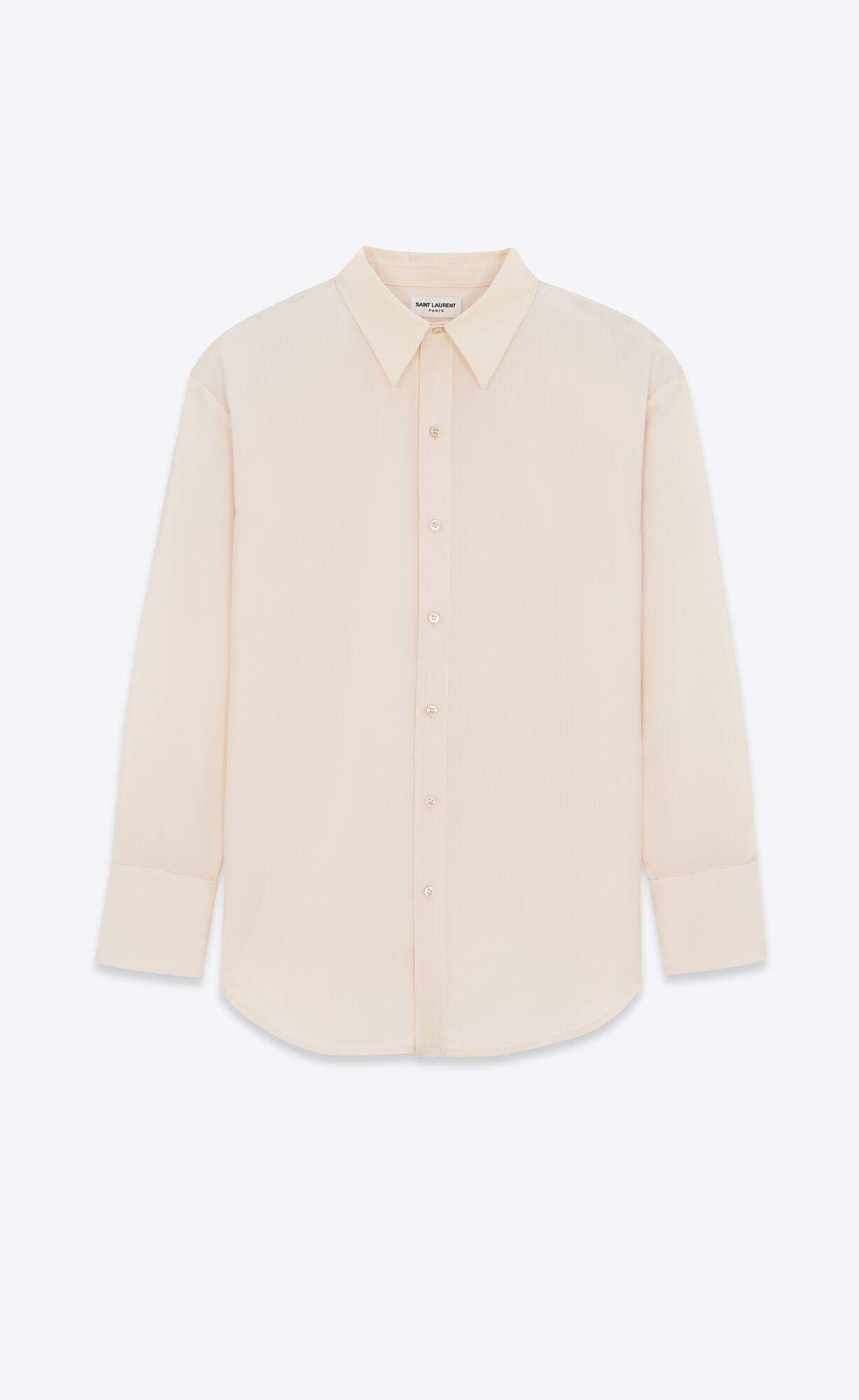 oversized shirt in faille by SAINT LAURENT