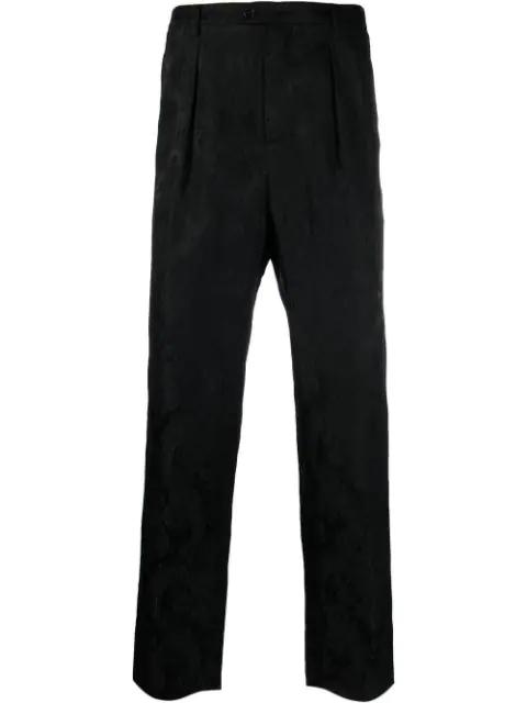 paisley jacquard straight trousers by SAINT LAURENT