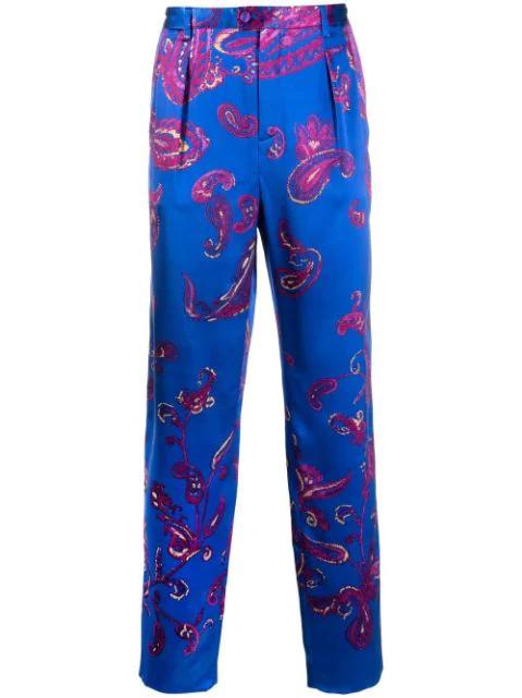 paisley-print tailored trousers by SAINT LAURENT