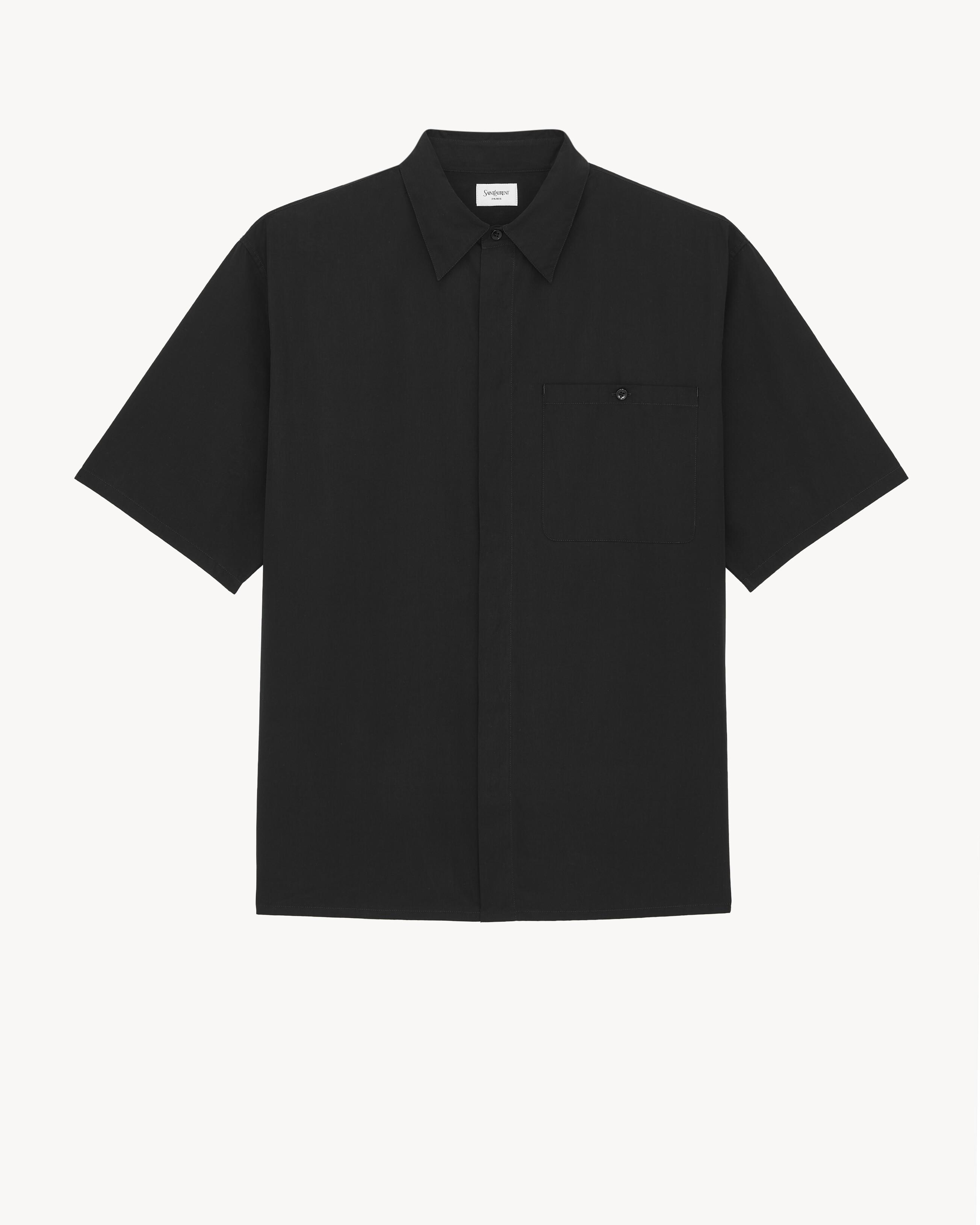 pajama shirt In cotton poplin by SAINT LAURENT