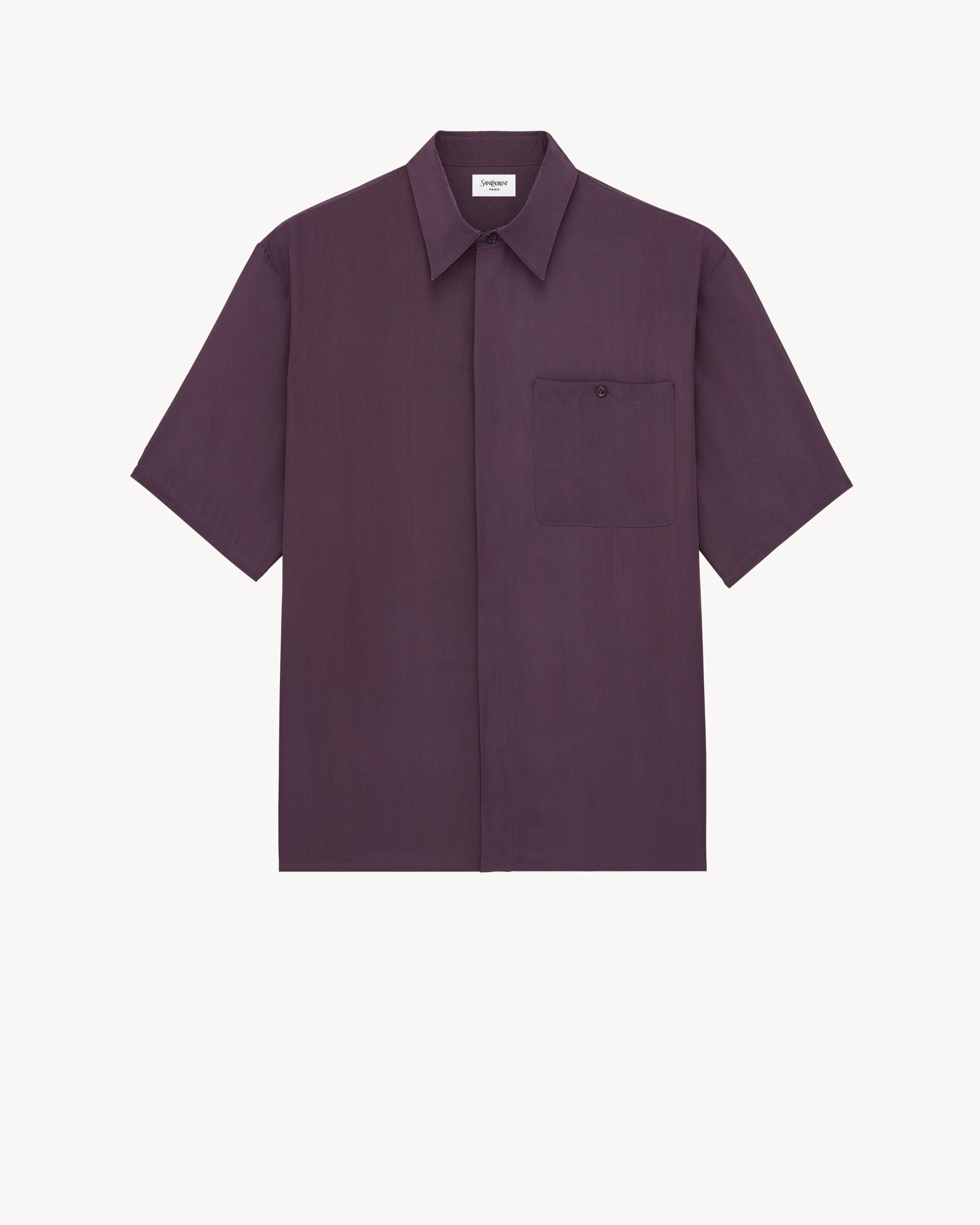 pajama shirt in viscose and silk by SAINT LAURENT