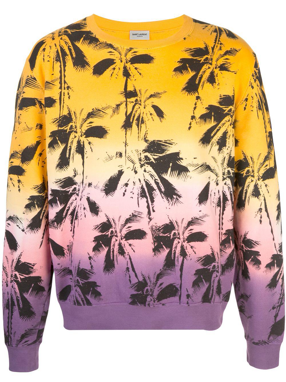 palm-trees print sweatshirt by SAINT LAURENT