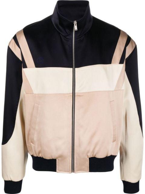 panelled zip-up bomber jacket by SAINT LAURENT