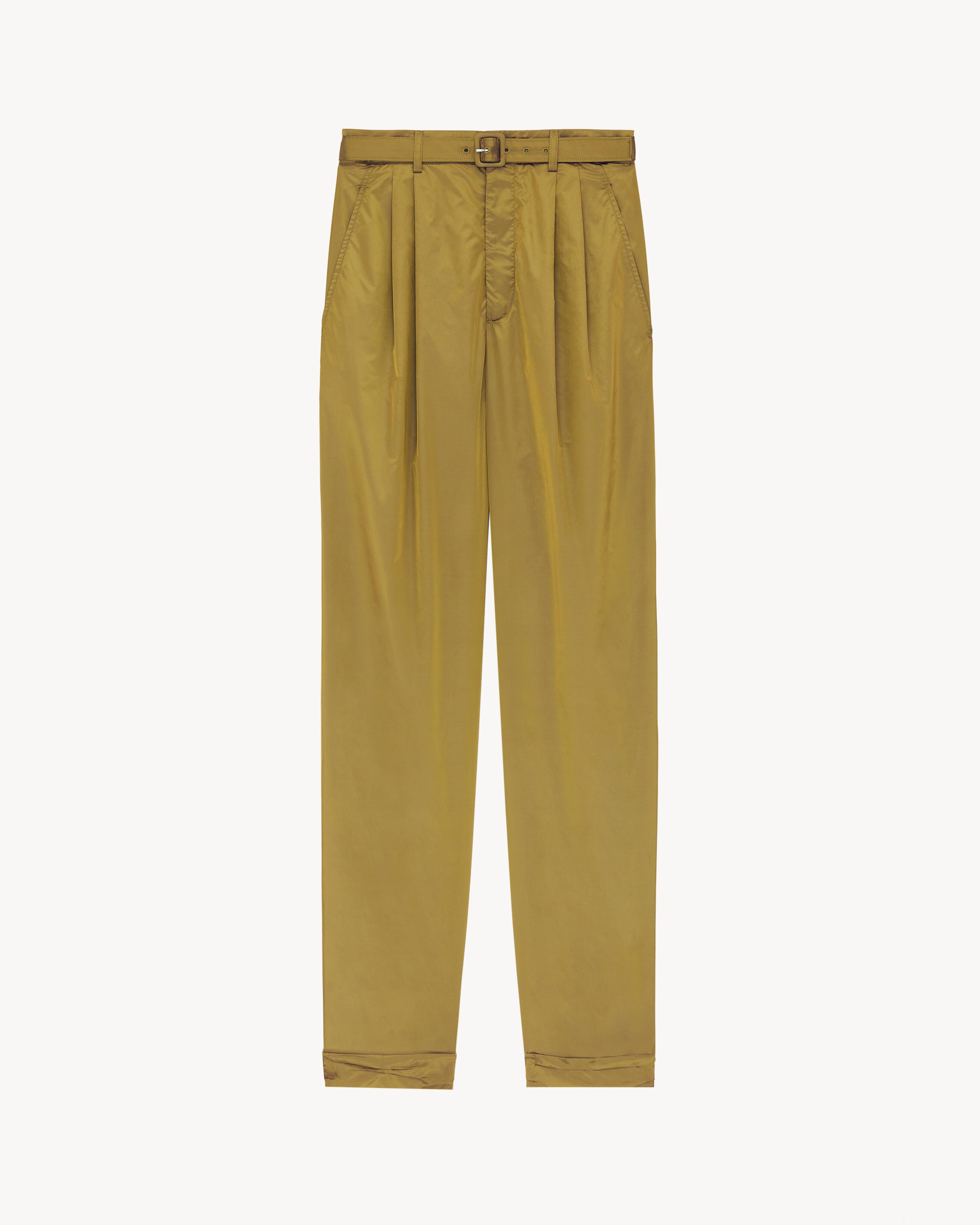 pants in crinkled nylon by SAINT LAURENT