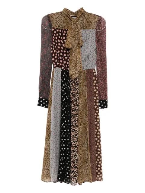 patchwork Dress by SAINT LAURENT 