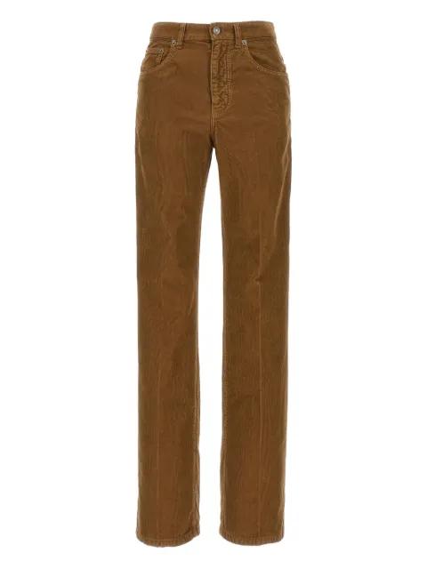 pleat-detail corduroy trousers by SAINT LAURENT