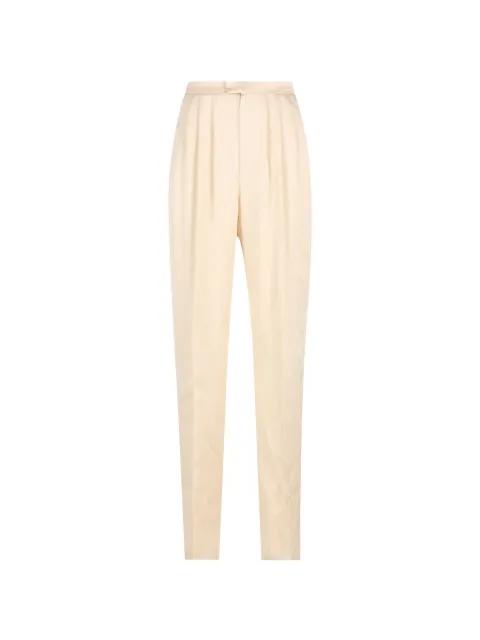 pleated silk trousers by SAINT LAURENT