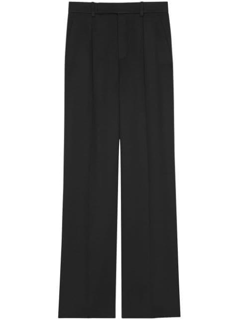 pleated straight trousers by SAINT LAURENT