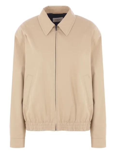 pointed-collar elasticated-hem bomber jacket by SAINT LAURENT