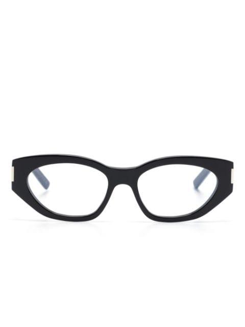 polished-effect cat-eye glasses by SAINT LAURENT