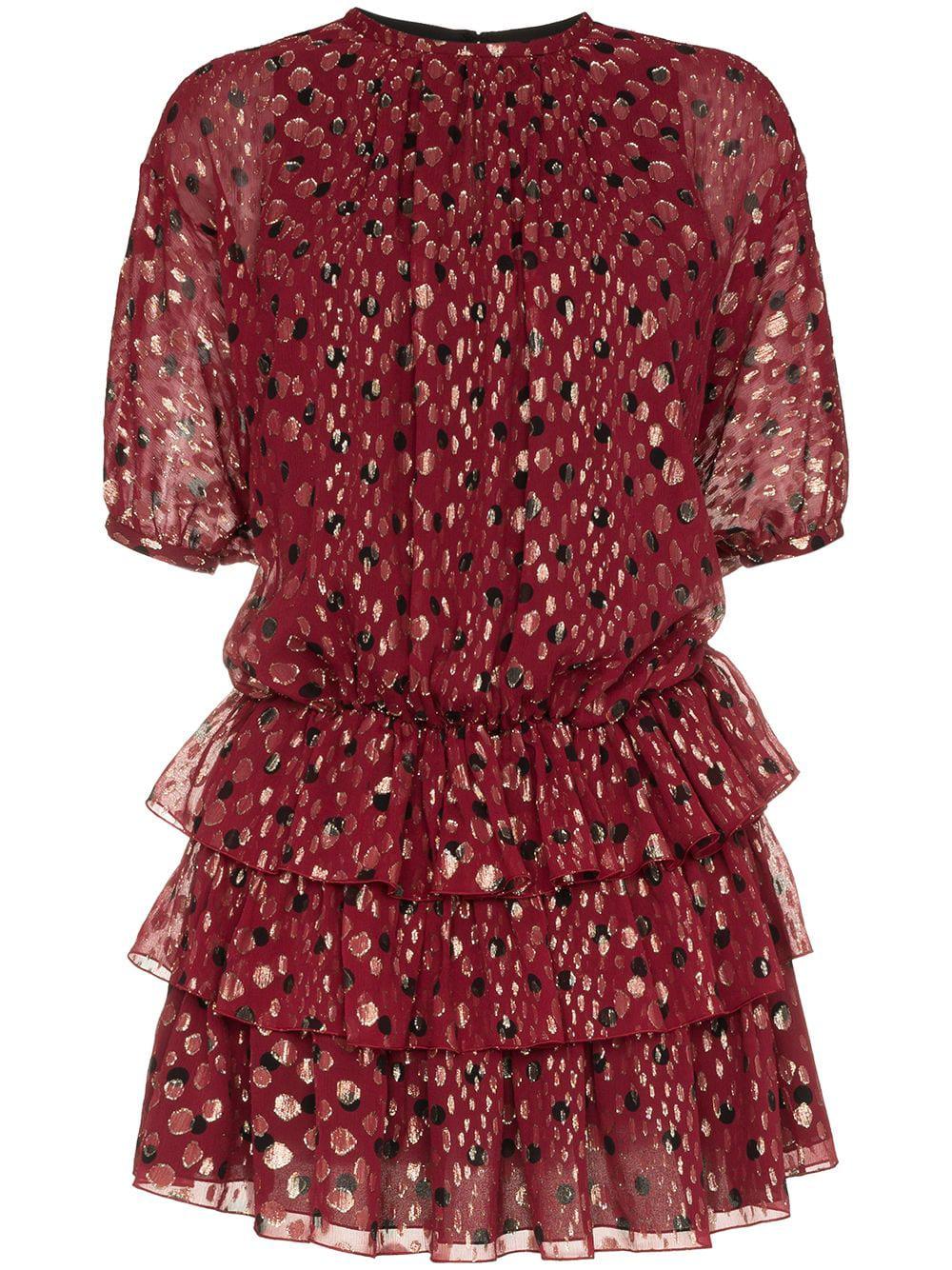polka dot dress by SAINT LAURENT