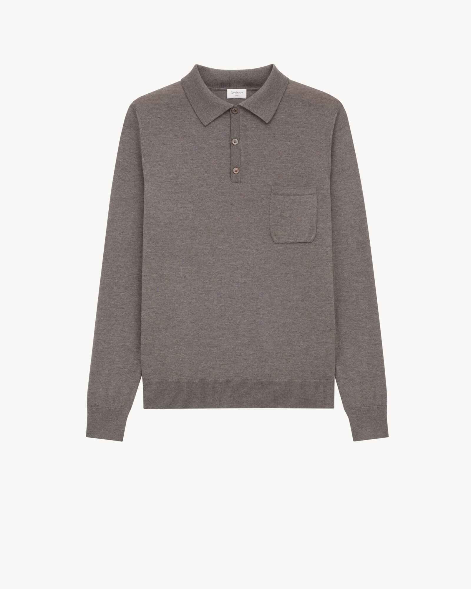 polo in wool by SAINT LAURENT