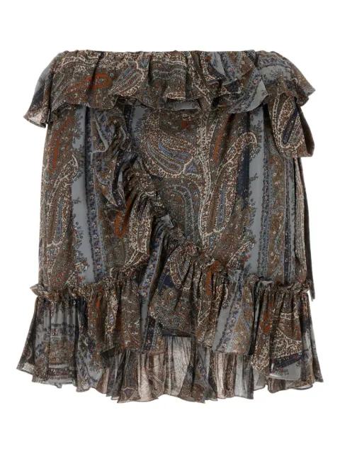 printed mini skirt by SAINT LAURENT