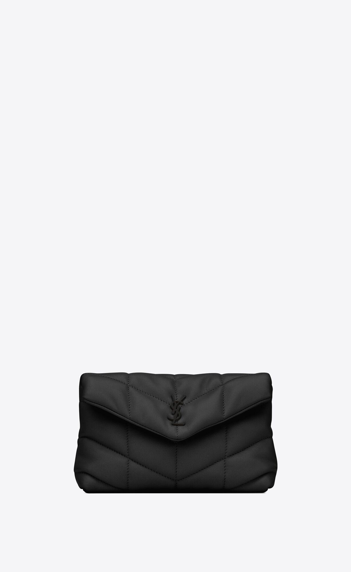 puffer small pouch in quilted lambskin by SAINT LAURENT puffer small pouch in quilted lambskin by SAINT LAURENT