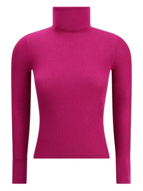 roll neck ribbed sweater by SAINT LAURENT