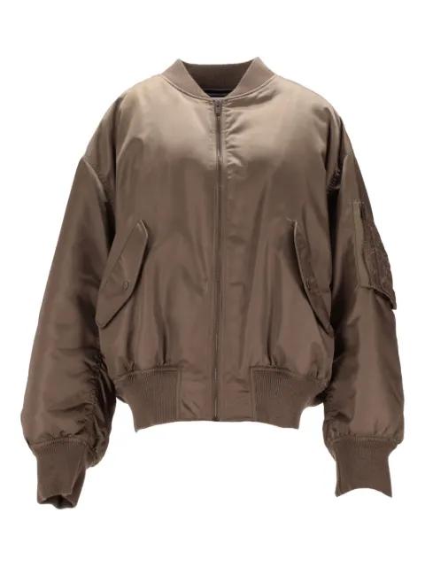 ruched-detail bomber jacket by SAINT LAURENT