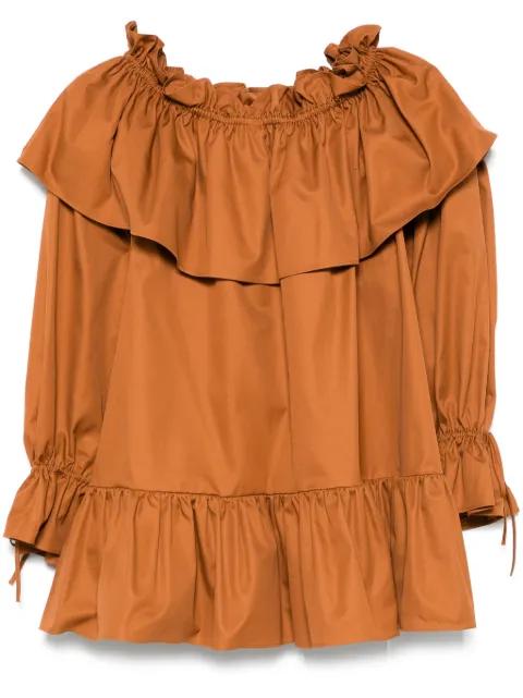ruffled mini dress by SAINT LAURENT