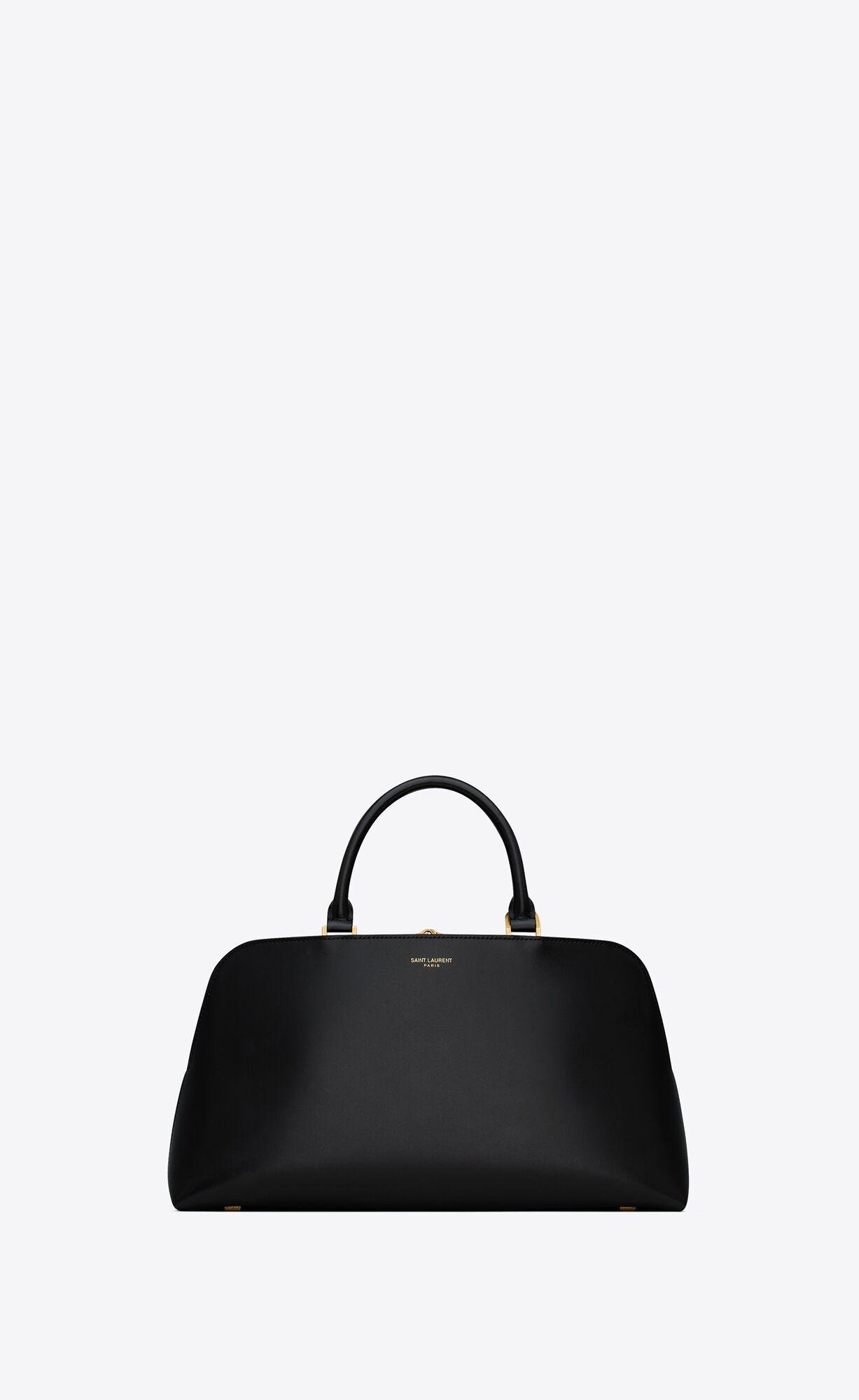 sac de jour small duffle in shiny leather by SAINT LAURENT