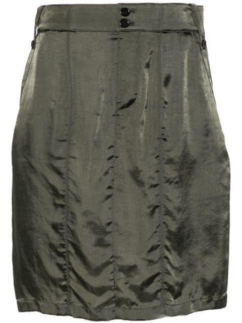 satin pencil mini skirt by SAINT LAURENT