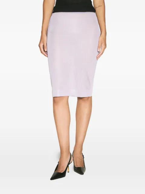 semi-sheer midi skirt by SAINT LAURENT