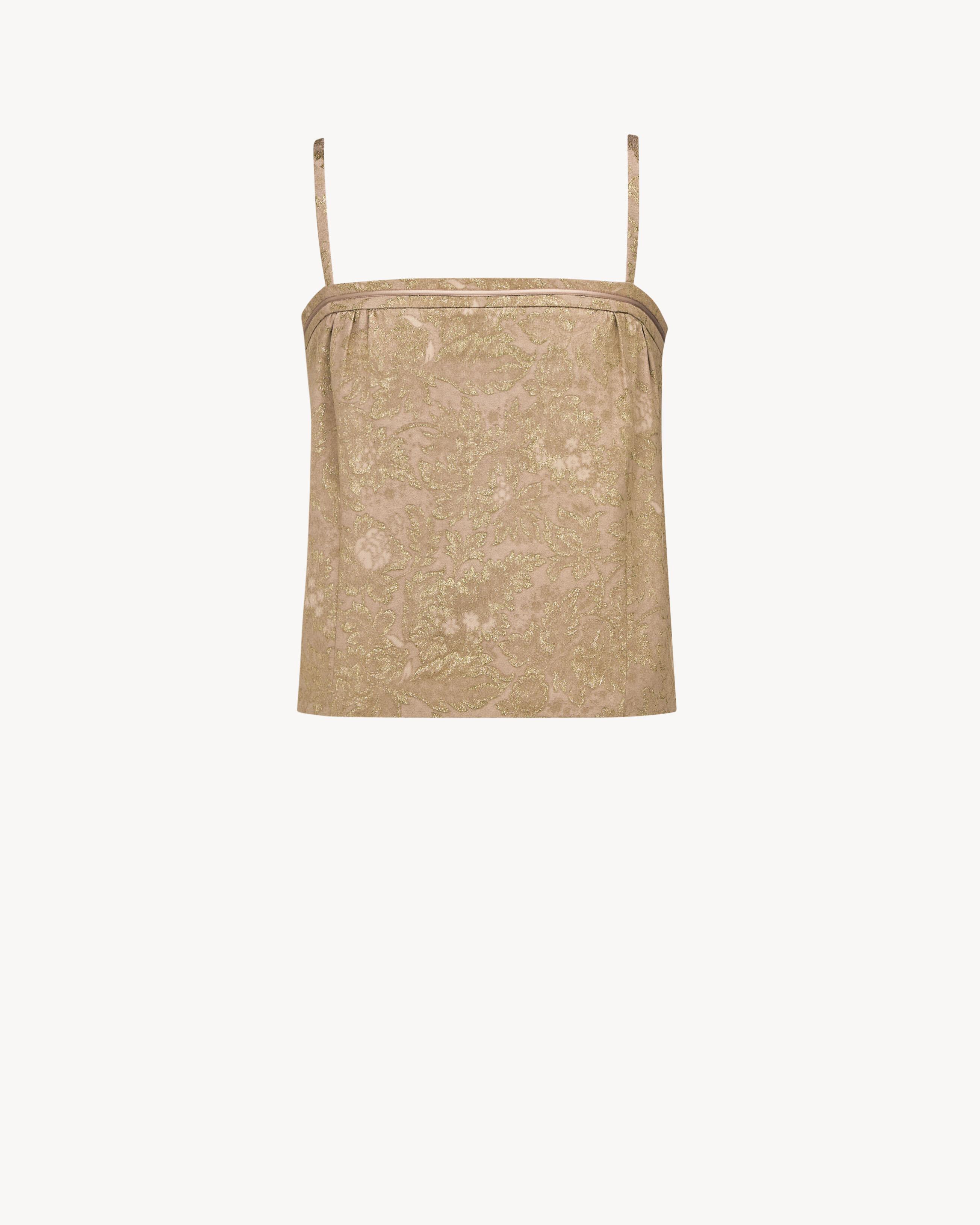 shift top in brocade by SAINT LAURENT