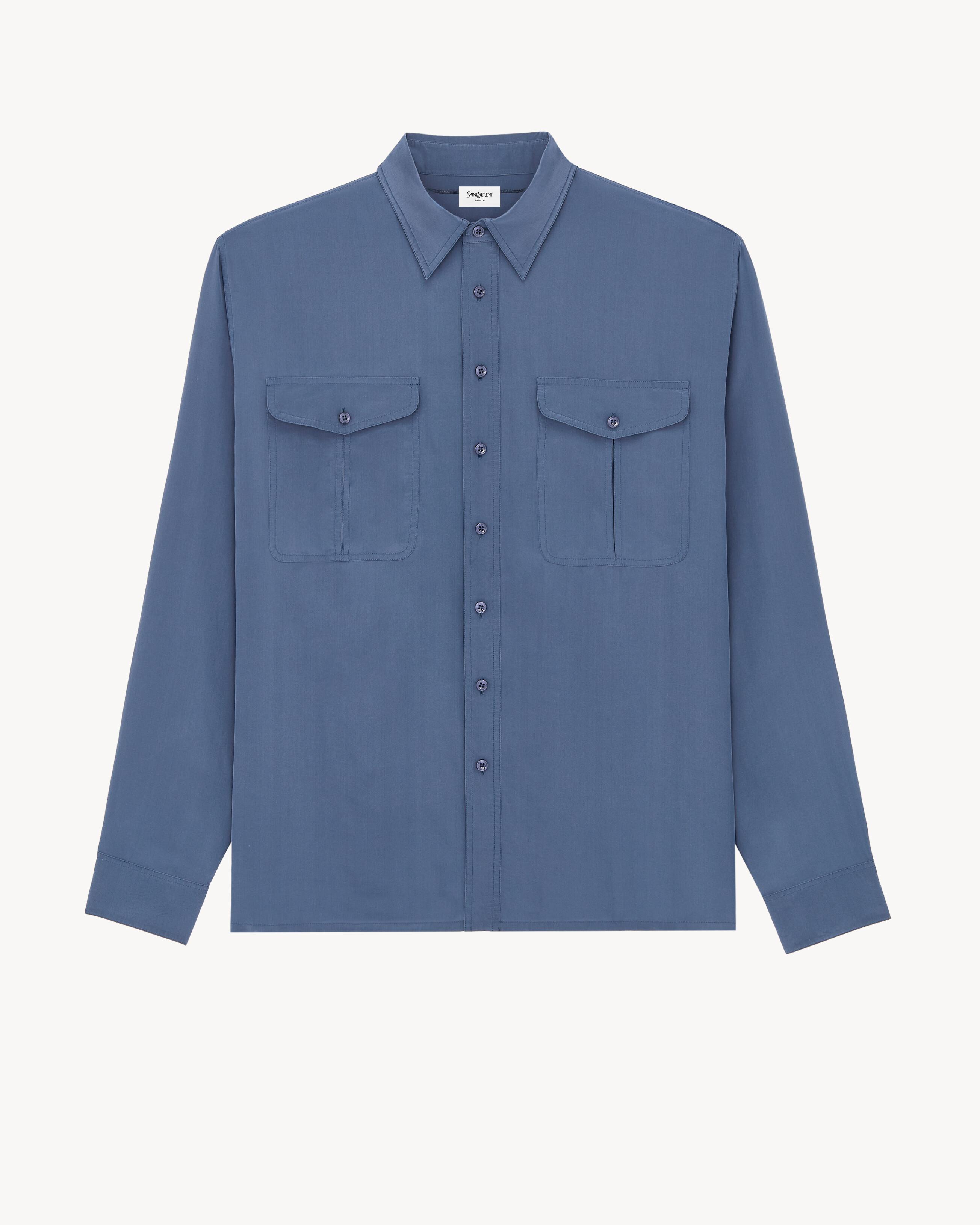 shirt in viscose and silk by SAINT LAURENT