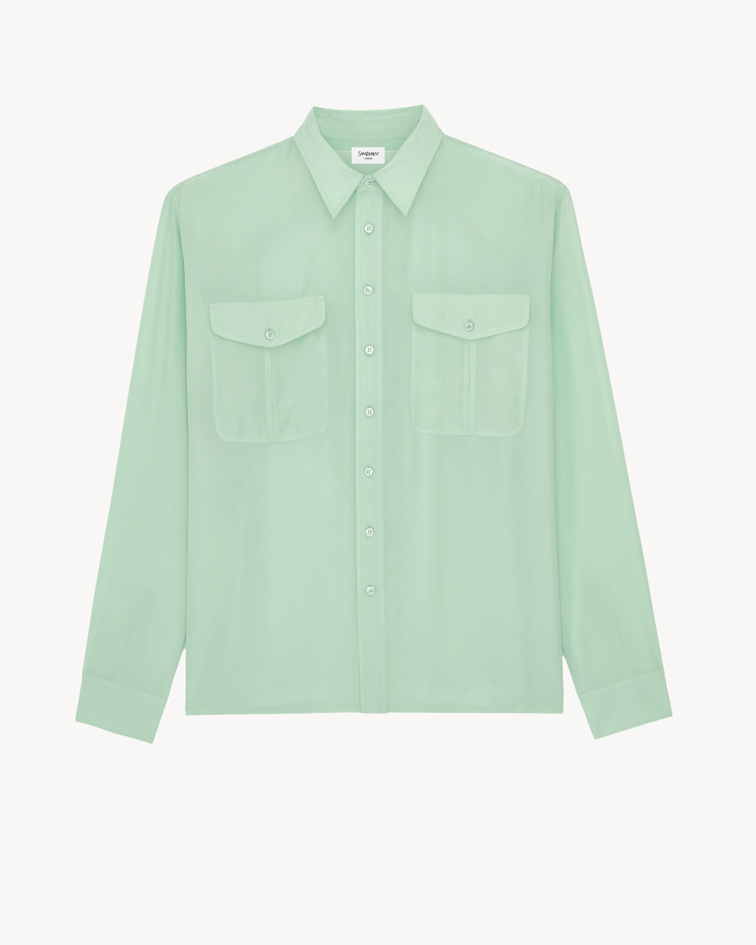 shirt in viscose and silk by SAINT LAURENT