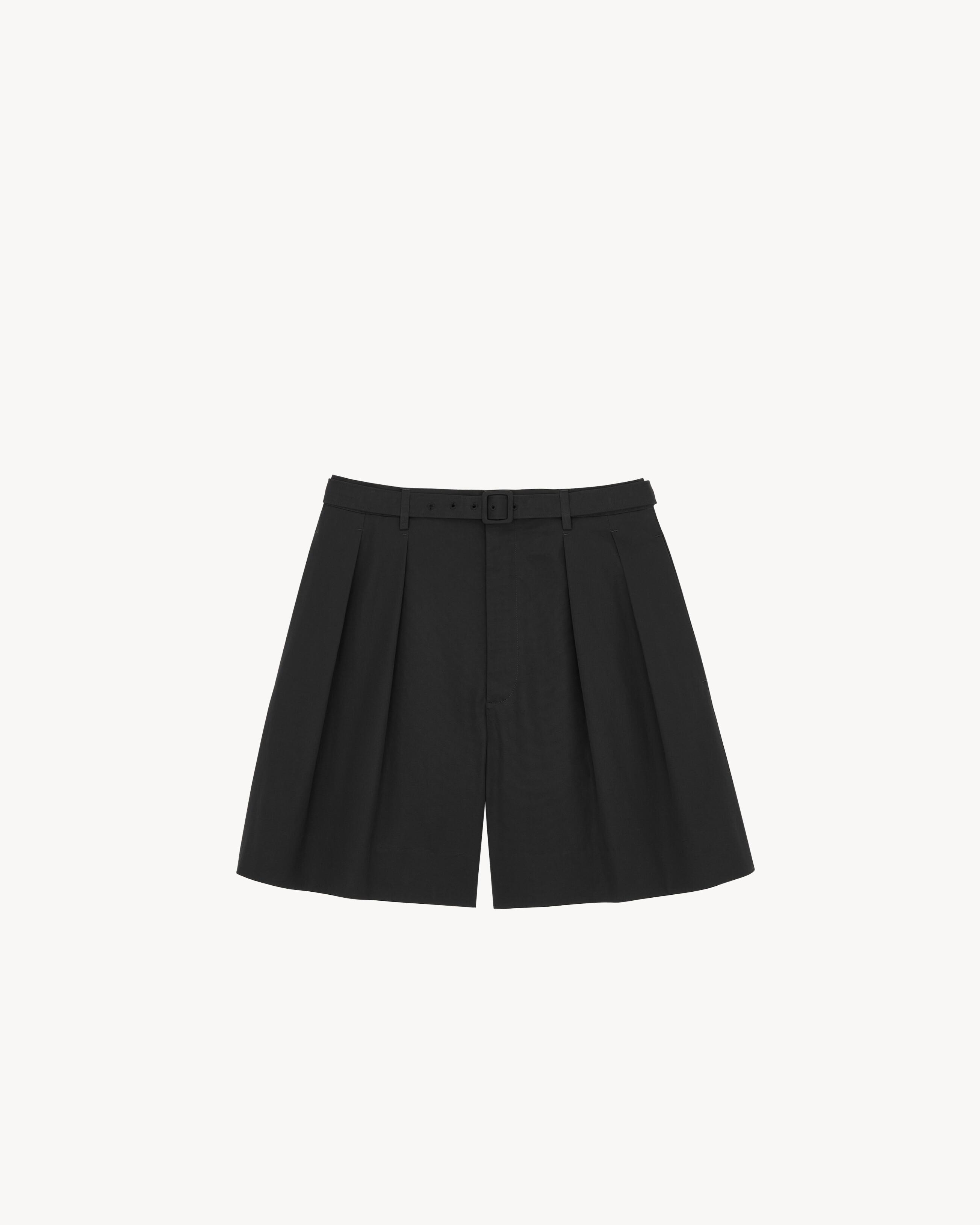 shorts in cotton poplin by SAINT LAURENT