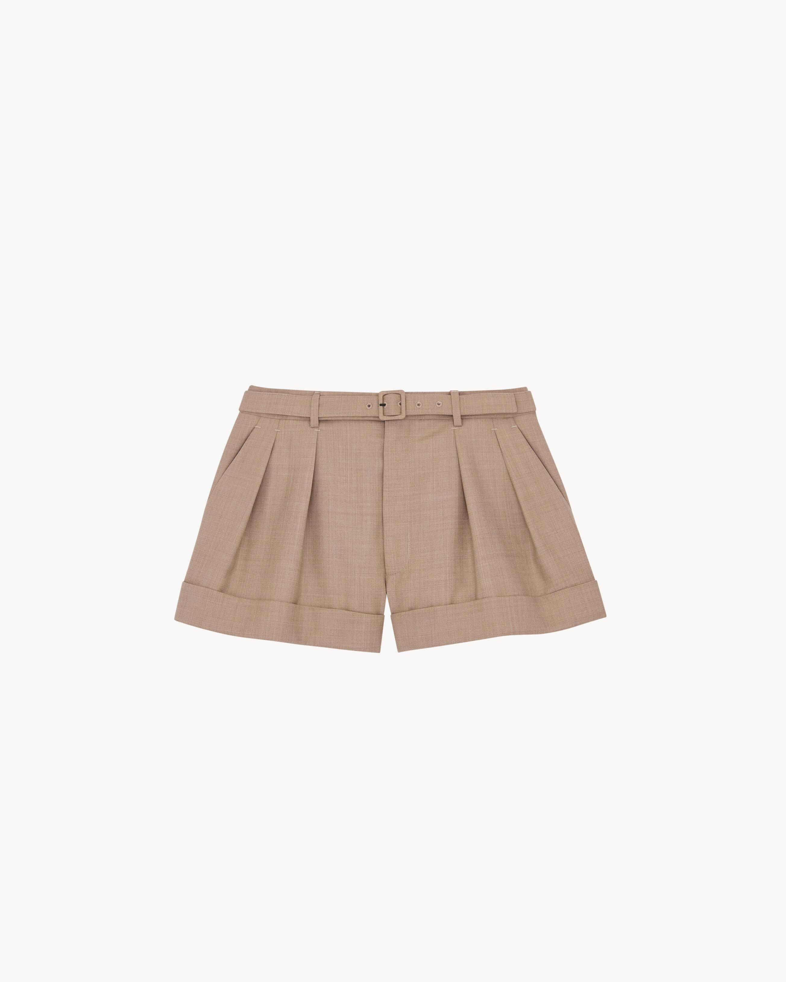 shorts in virgin wool by SAINT LAURENT