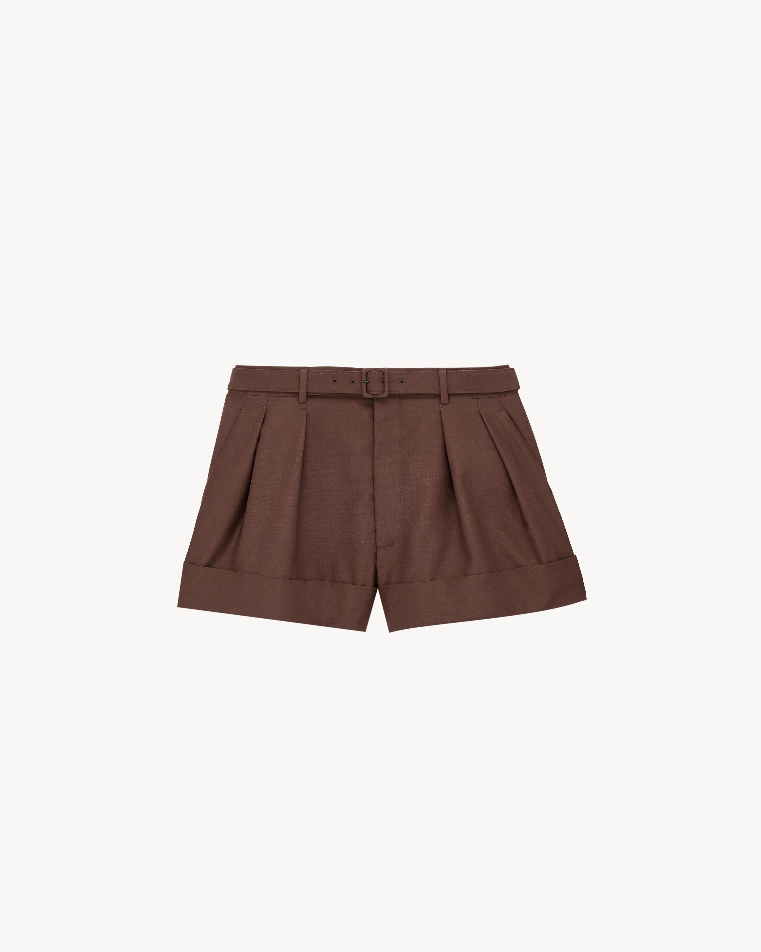 shorts in wool and mohair by SAINT LAURENT