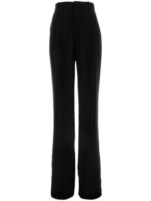 silk crepe trousers by SAINT LAURENT