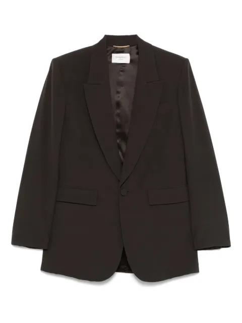 silk single-breasted blazer by SAINT LAURENT
