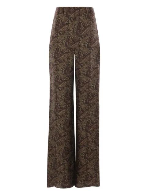 silk straight-leg trousers by SAINT LAURENT