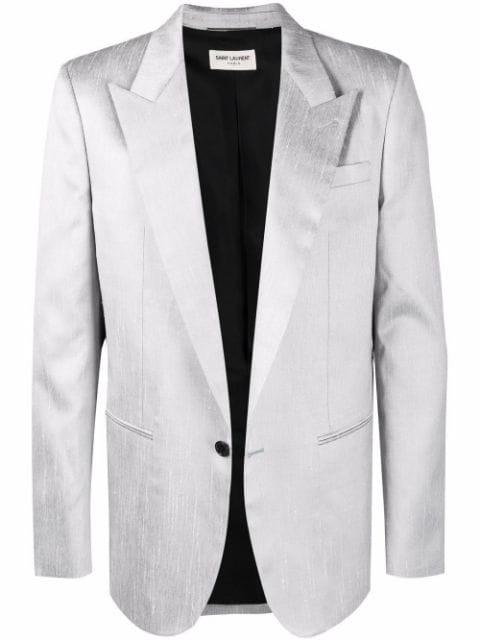 single-breasted suit blazer by SAINT LAURENT