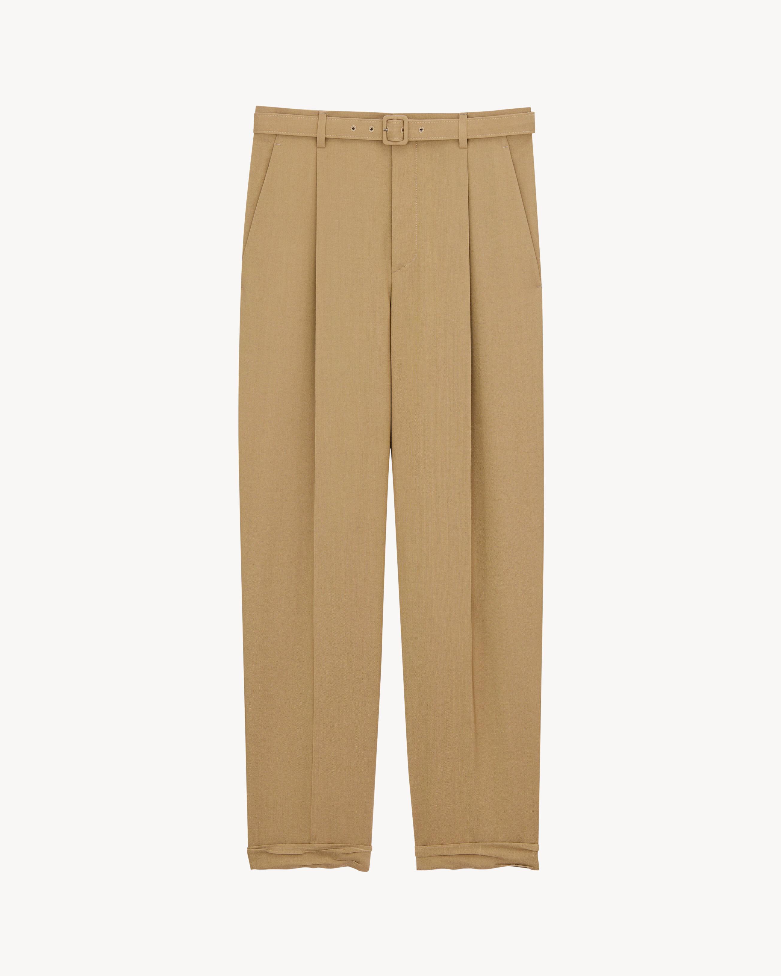 slim-fit pants in wool and mohair by SAINT LAURENT
