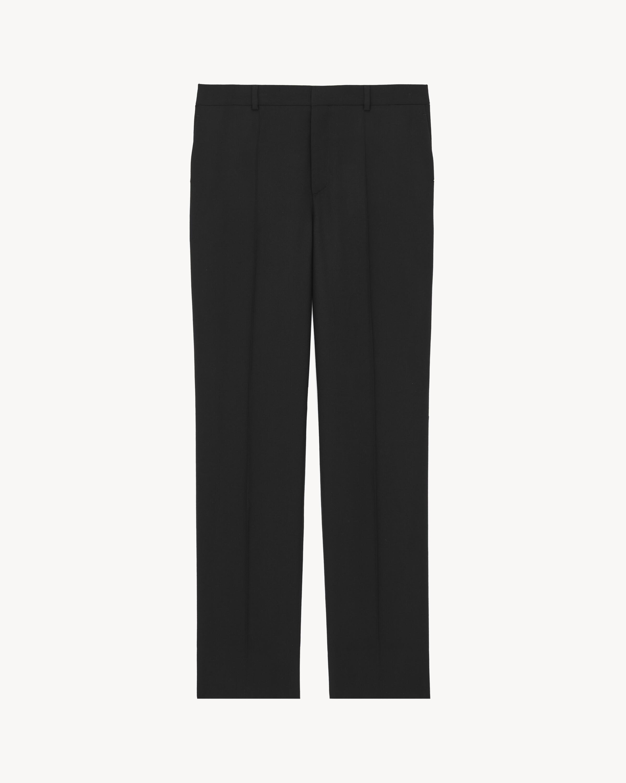 slim-fit pants in wool gabardine by SAINT LAURENT