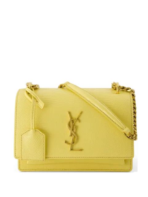 small Sunset lizard-effect shoulder bag by SAINT LAURENT