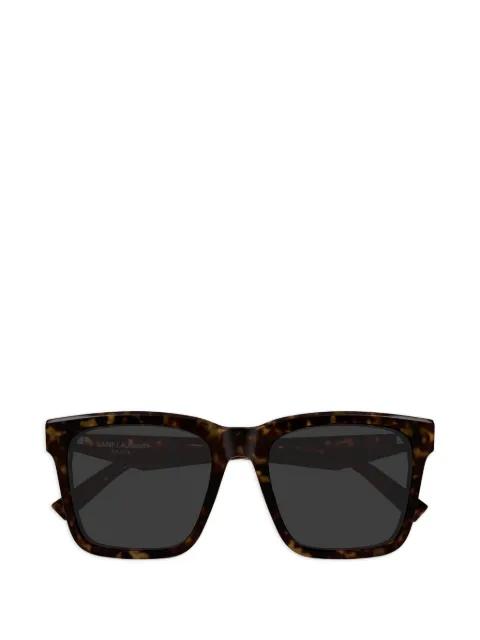 square-frame tortoiseshell sunglasses by SAINT LAURENT