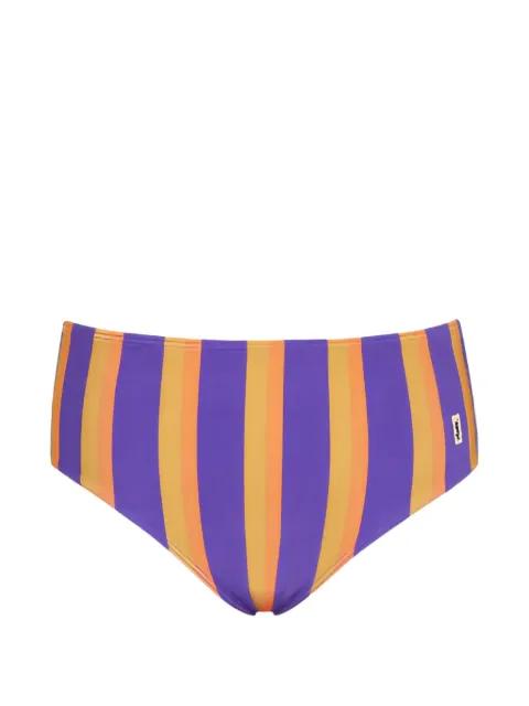 striped bikini bottom by SAINT LAURENT