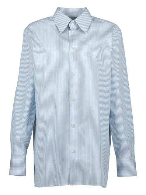 striped cotton shirt by SAINT LAURENT