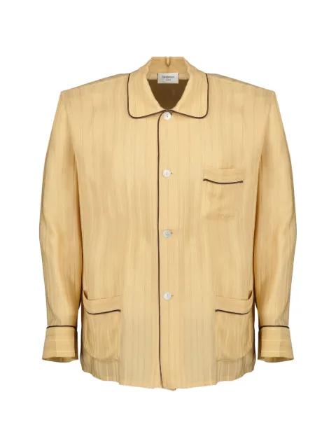 striped pajama shirt by SAINT LAURENT