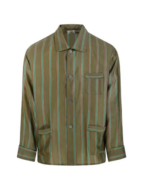 striped pocket pajama top by SAINT LAURENT
