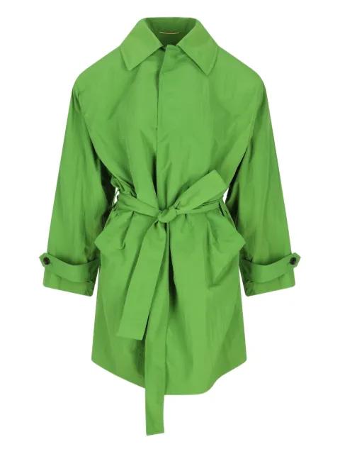 taffeta piped pockets coat by SAINT LAURENT