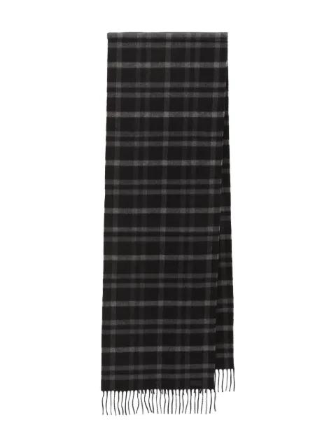 tartan fringed scarf by SAINT LAURENT
