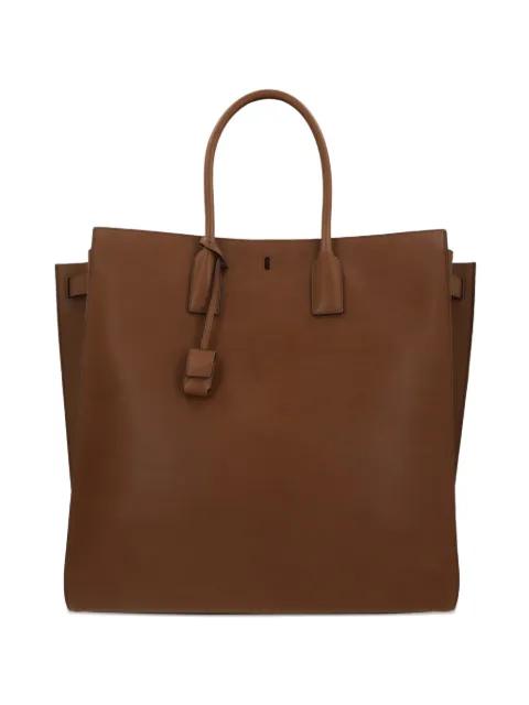 top-handles leather tote bag by SAINT LAURENT