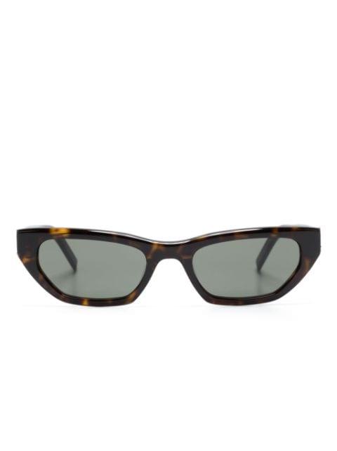 tortoiseshell-effect cat-eye frame sunglasses by SAINT LAURENT
