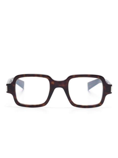tortoiseshell-effect glasses by SAINT LAURENT