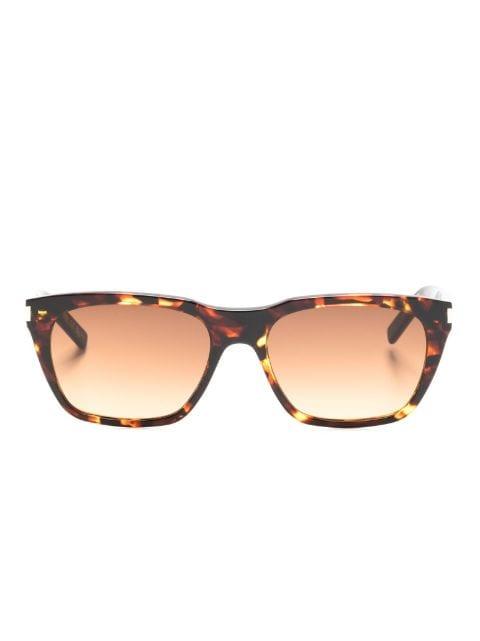 tortoiseshell-effect tinted-lenses sunglasses by SAINT LAURENT