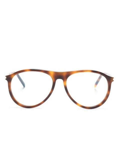 tortoiseshell pilot-frame sunglasses by SAINT LAURENT