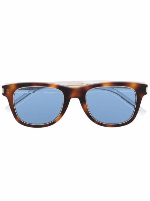 tortoiseshell wayfarer-frame sunglasses by SAINT LAURENT